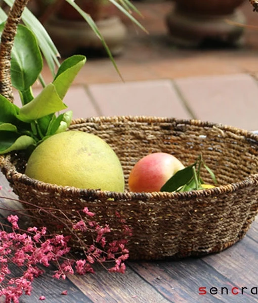 Handmade Natural Wicker Rattan Wine Picnic Basket Home Storage & Organization Storage Boxes