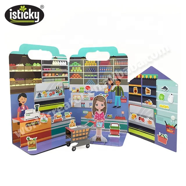 
TPE Sticker Custom Promotional Toy Book for Kids 