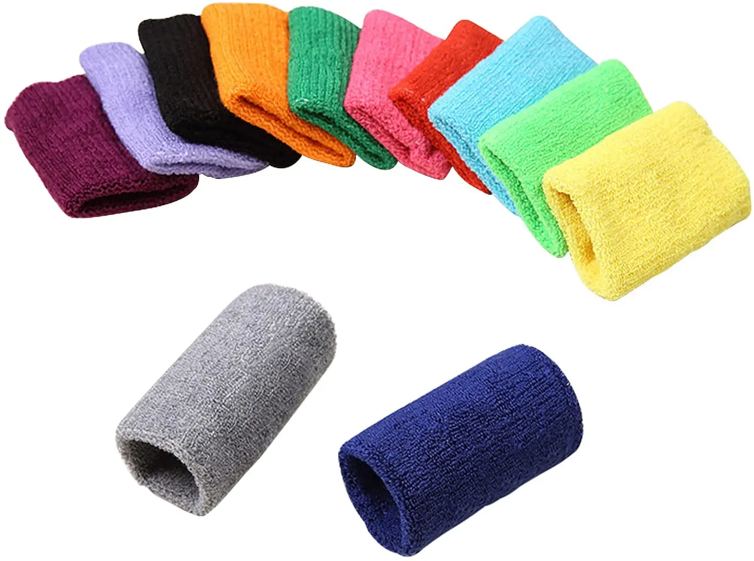 Custom logo Wrist Sweatbands Breathable tennis Sports Wrist sweat bands cotton Sweatband