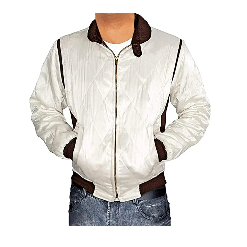 Модная дизайнерская мужская атласная бейсбольная куртка
