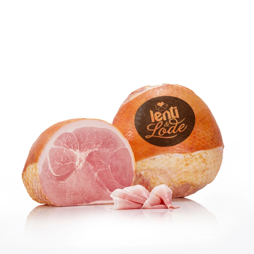 LENTI Lode High Quality Prosciutto Cotto steam Cooked ham 100% Italian 10-12 kg for wholesalers, retail, restaurants and hotels