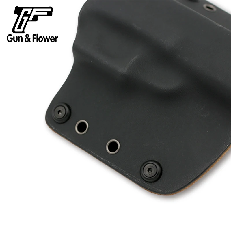  Цветочное оборудование Kydex OWB кобура с внутренней кожей для Glock 17/19/CZ75/CZ Shadow 2/HK P30/Beretta