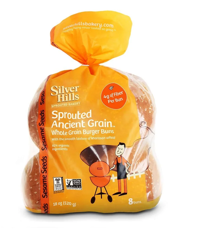 HAMBURGER BUN WITH SESAME SEEDS 4 INCH 8-18 OUNCE Manufactured by Lynco West Food Marketing