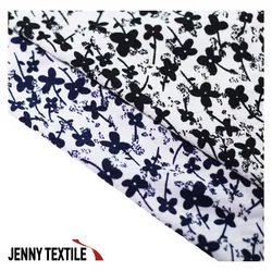 Korea Polyester Spandex Bulgari Printed Cool summer fabrics textiles various print floral