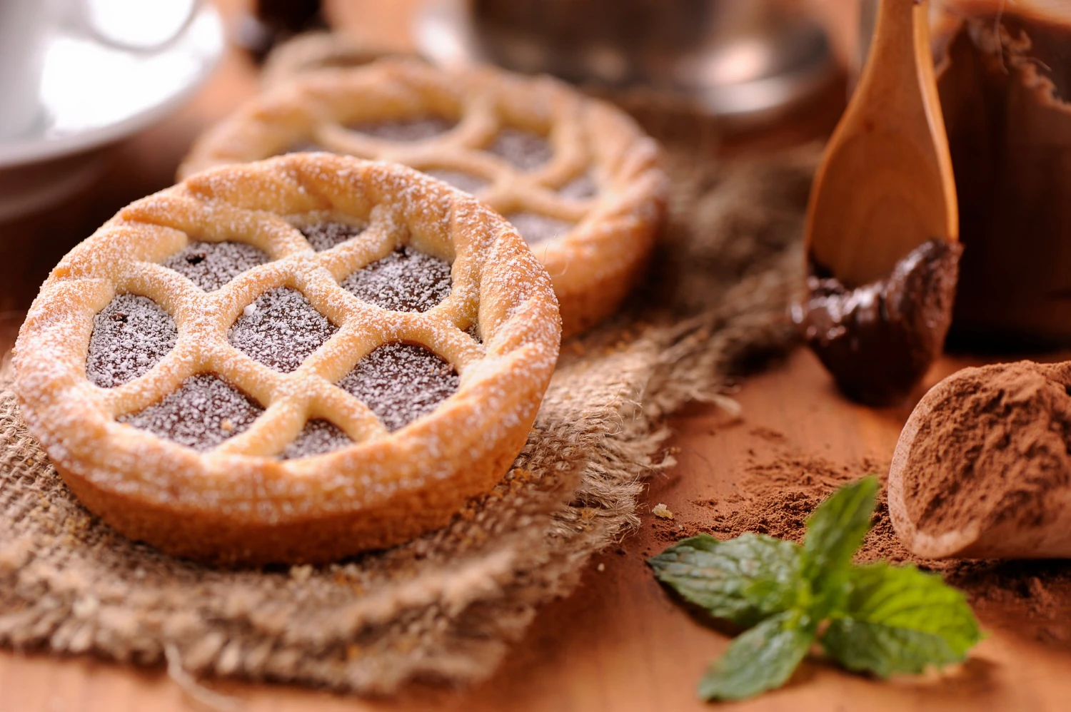 Шоколадный замороженный пирог «кростата» 500 г, десерт для продажи от хлебобулочной пекарни, идеально подходит для завтрака