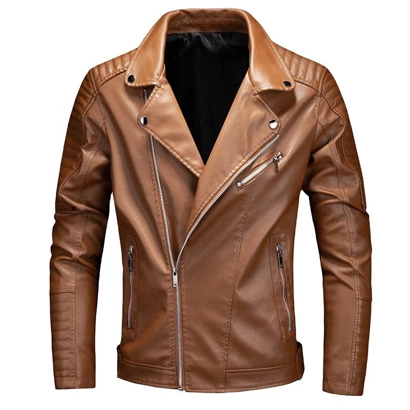 Top Design Men Winter Leather Jackets Hot Sale Slim Fit Biker Motorcycle Leather Jacket Made In Pakistan