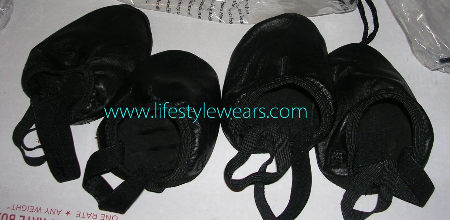 
toe leather shoes half sole dance shoes soft sole dance shoes 