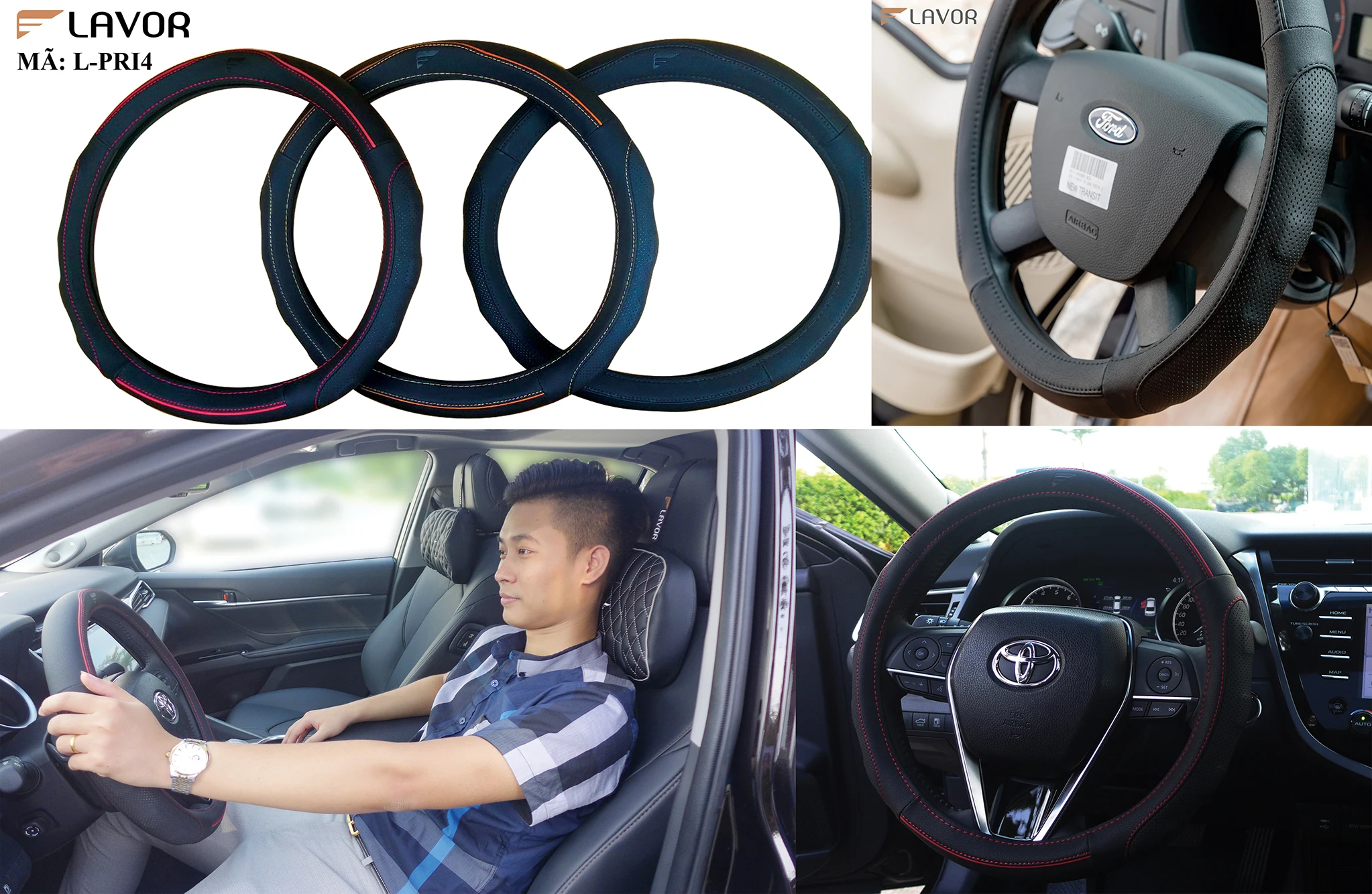 Hot August 2021, Best selling in Vietnam market-Universal Car Steering Wheel Cover (Model No: BTL02)