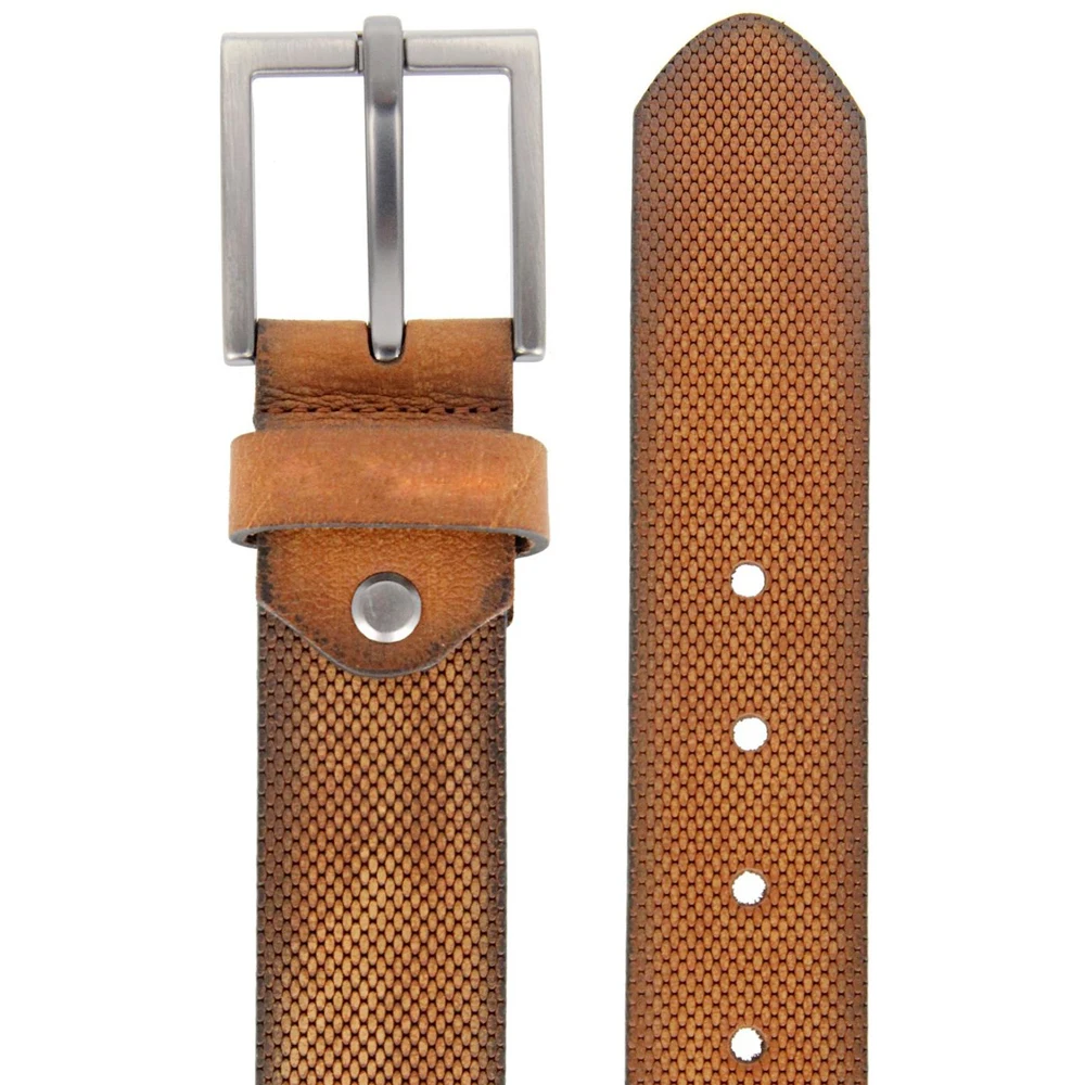 Super quality Brown color new style Genuine cow hide Leather belt for men Low price USA