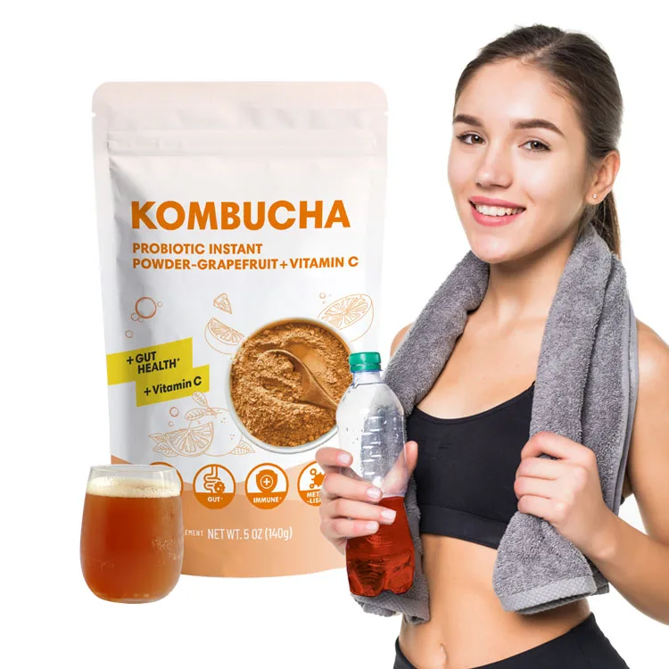 OEM ODM 14 days slim tea detox Kombucha powder herbal extract grapefruit vitamin C fat burn enzymes drink digestion tea