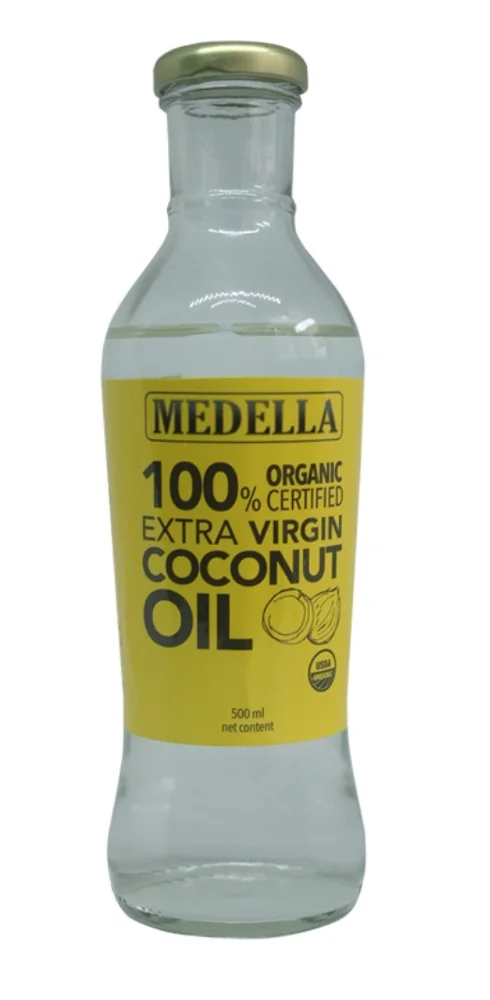 100% Medella холоднопрессованное Экстра натуральное кокосовое масло