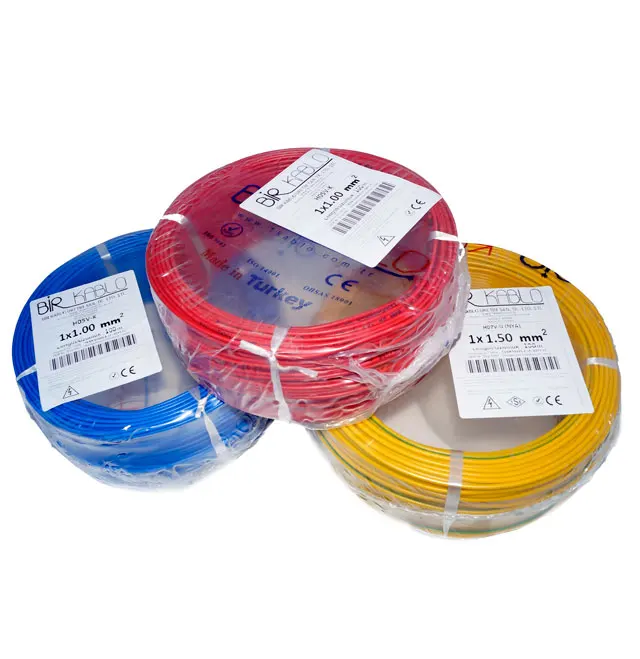 H07V-R Electric House Wiring Copper Wire & Cable BRISCOOL Cable H07v-r H07v-u Pvc Electric Wire