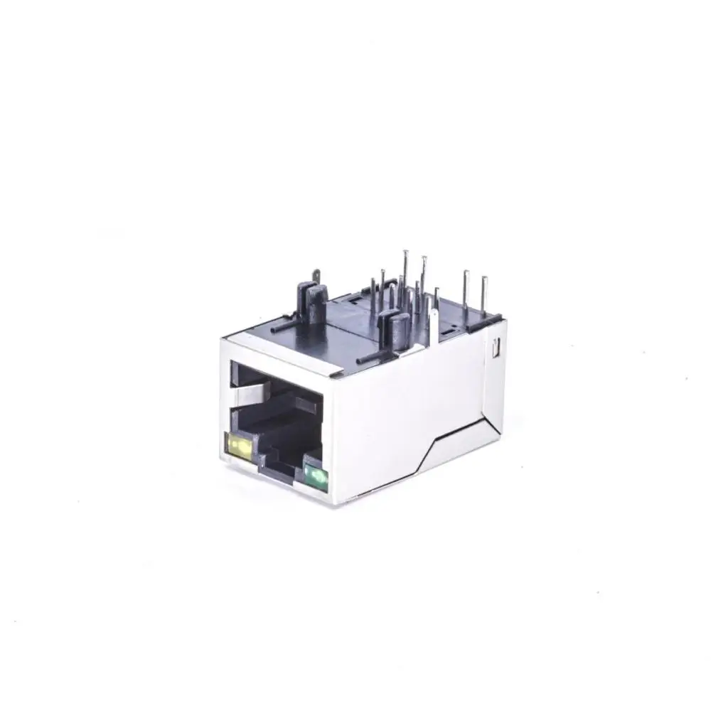rj45 connector shielded SIDE ENTRY TRANSFORMER JACK WITH LED