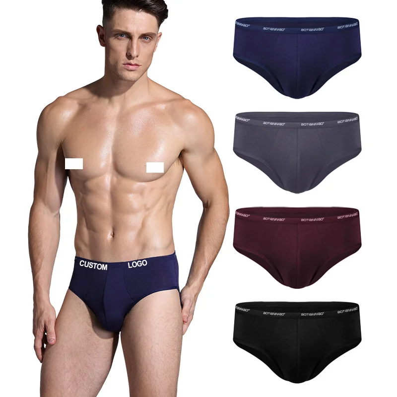 Custom Boxer Briefs with Box Mens Cotton Underwear Men Soft Open Sports Active Spandex Fly Long Leg Underwear Manufacturer