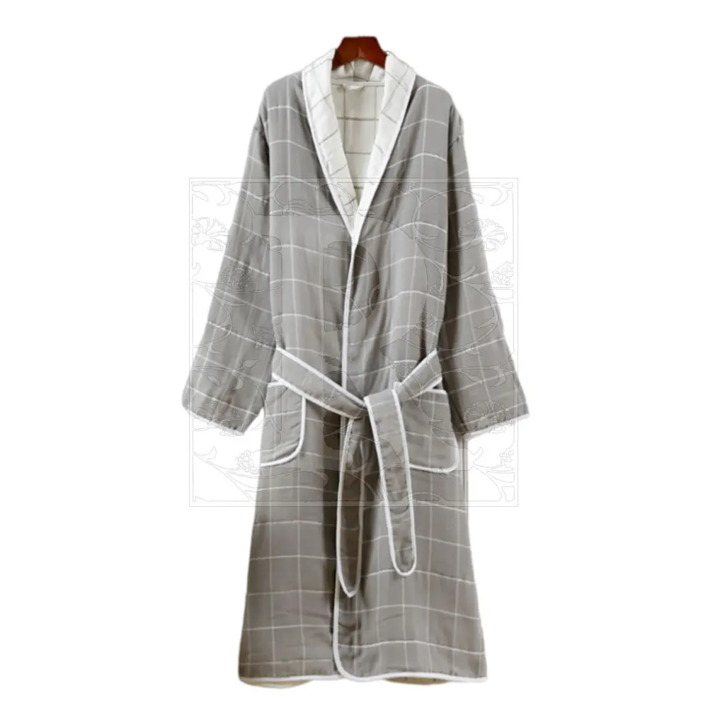 Night Dress for Men Luxury Hotel Waffle Terry Cotton Bathrobe in high quality suitable price made in Pakistan Top Quality