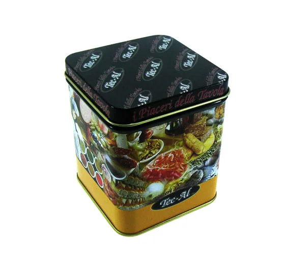 
Square Metal Tin Can Box food grade for cake coffee coffin chocolate sweet candy cookie stationery toys 