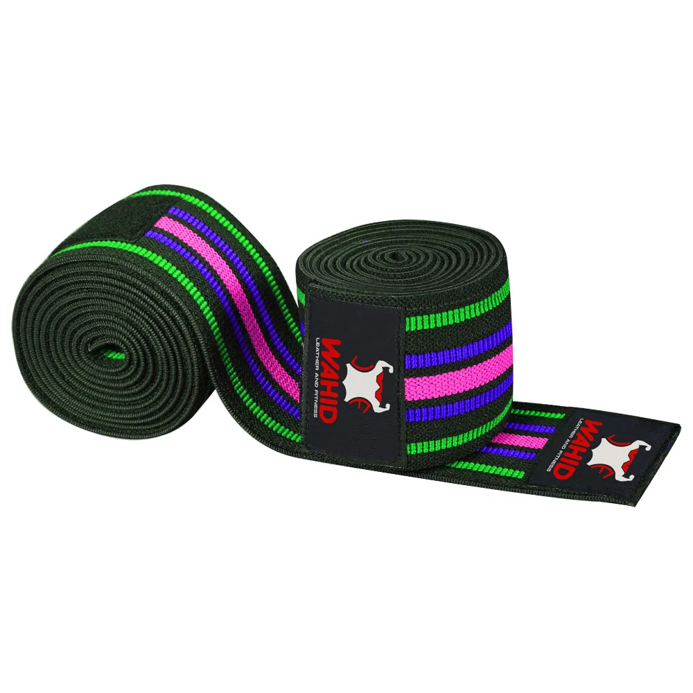 Improve Technique Stability Best Selling Knee Wraps with Straps for Cross Training WODs Compression & Elastic Support