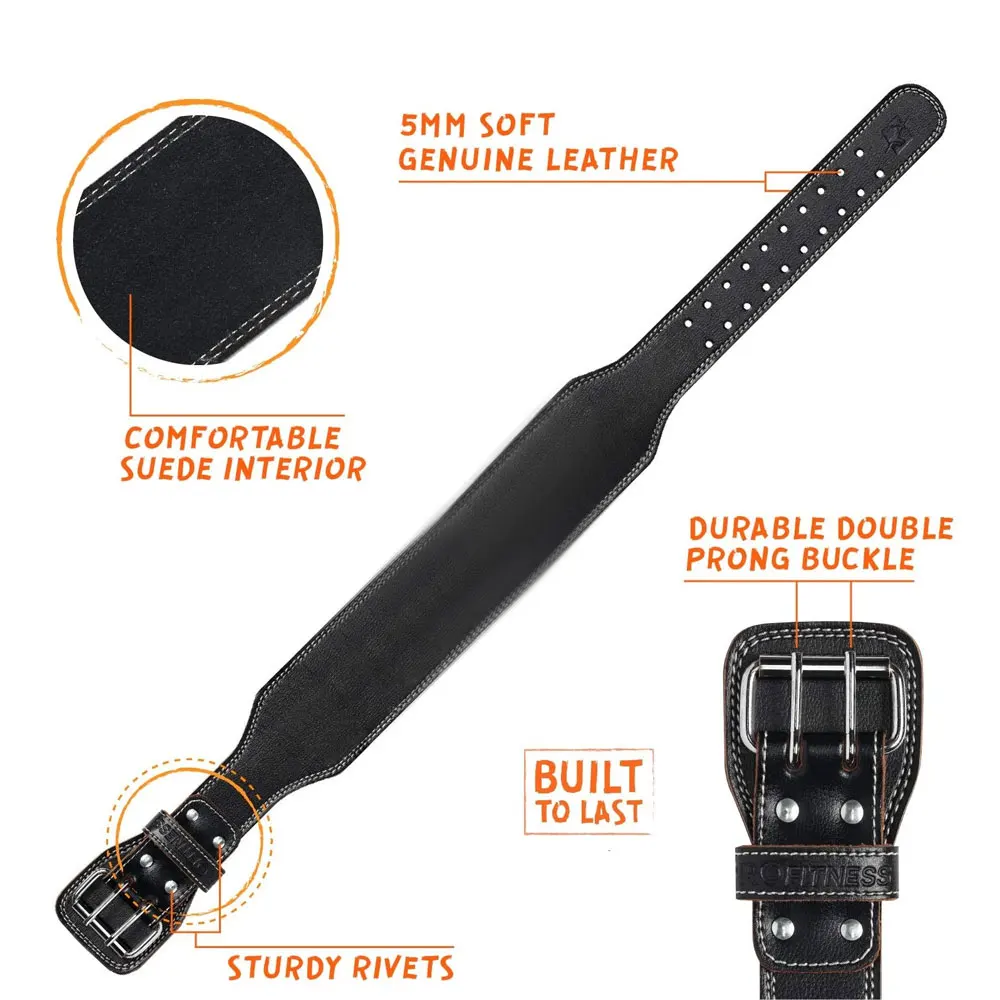 High Quality Gym Belt Custom Logo Back Support Fitness Bodybuilding Leather Belt