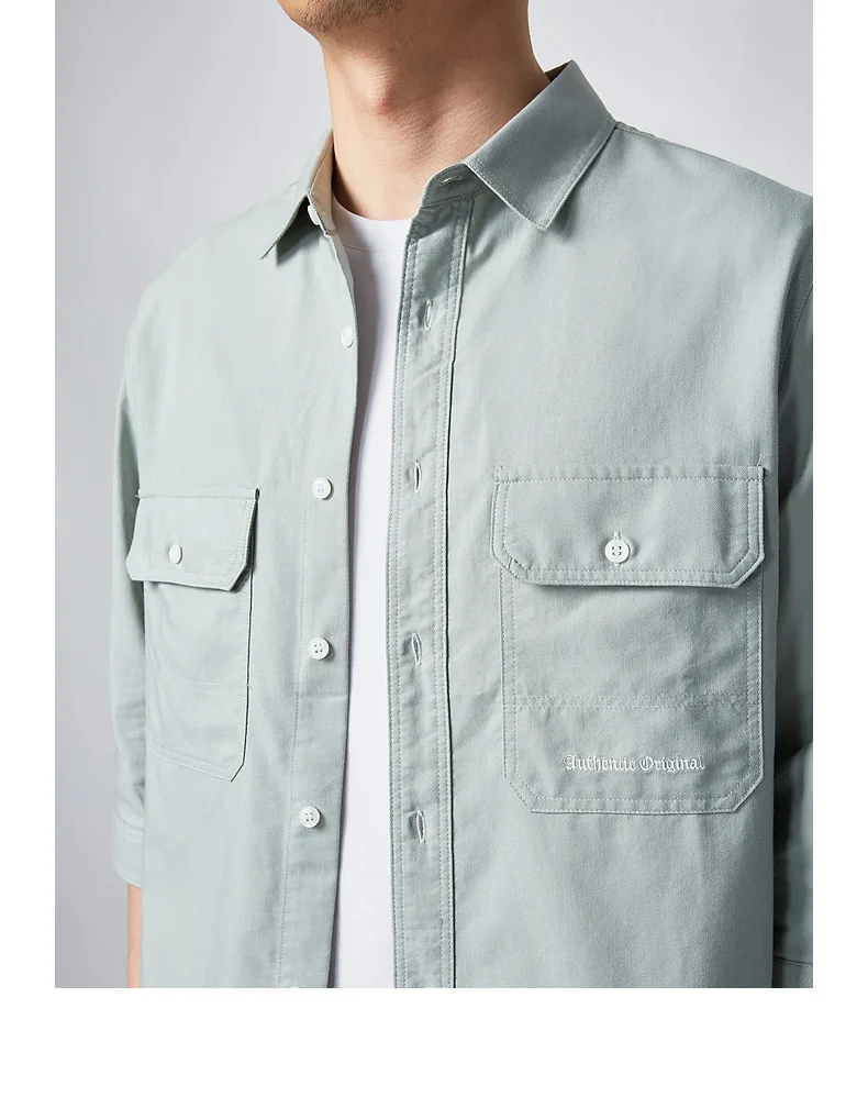 Short Sleeve Comfortable Men Shirts Modern Fit Tops Print Pattern Custom New Casual High Quality 100% Cotton Design Solid Color