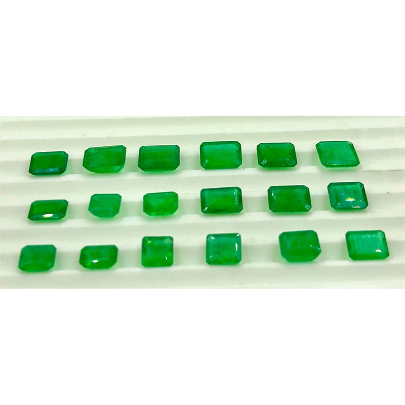 Натуральный 100% подлинный большой размер изумрудные Восьмиугольные камни разной формы граненые ограненные свободные драгоценные