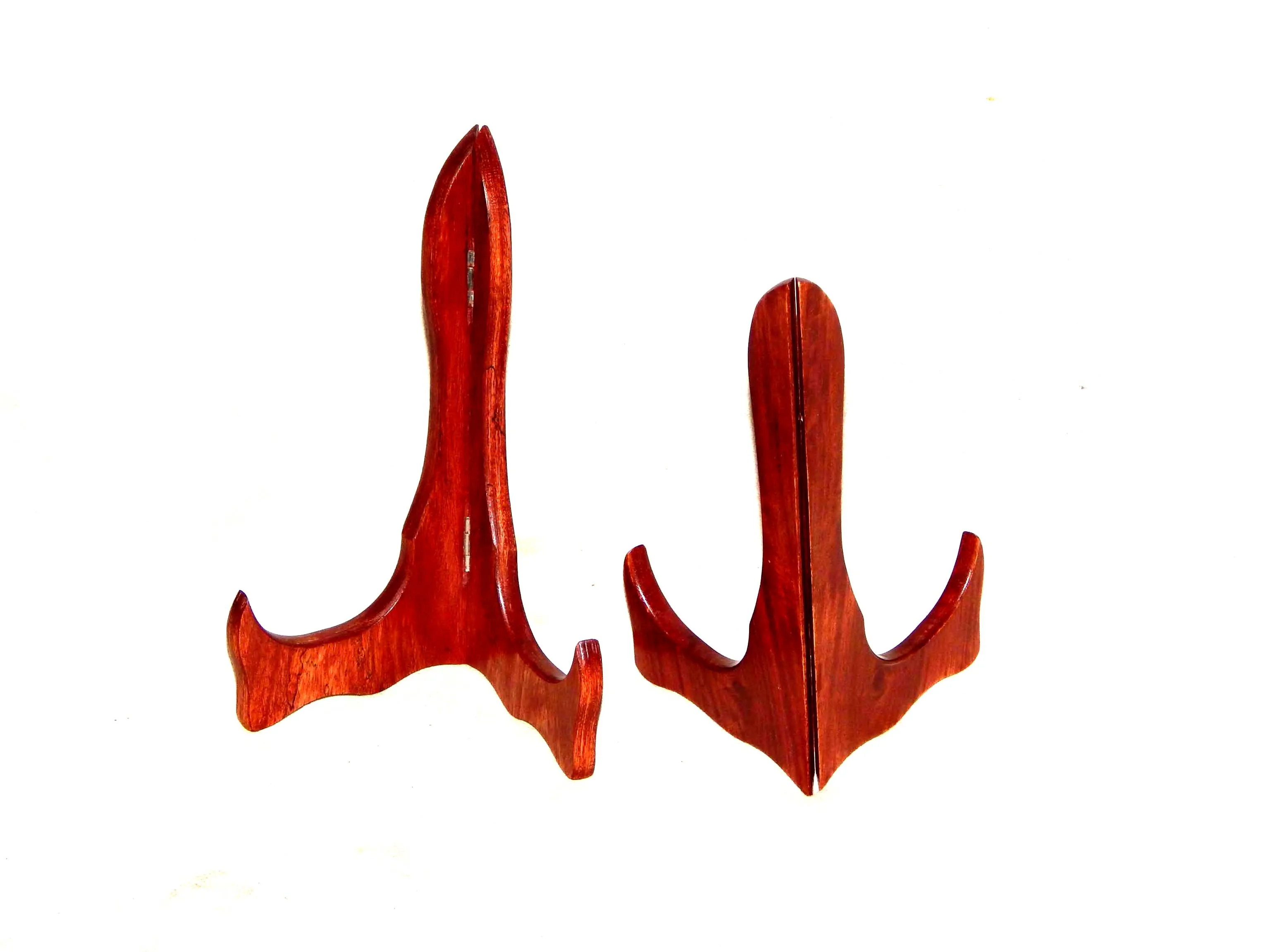 Mango Wood Folding Plate Stand Kitchen Plate Rack Dish storage holders & racks Cabinet Organizer For Dish Plate Cup