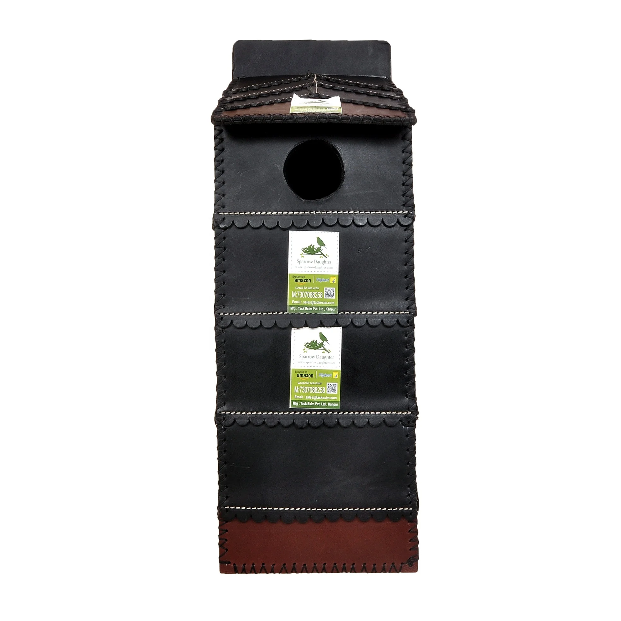 pet cages bird breeding house Black and Brown Color Bird House for Medium Sized Birdhouse With Entry & Exit Hole For Sale