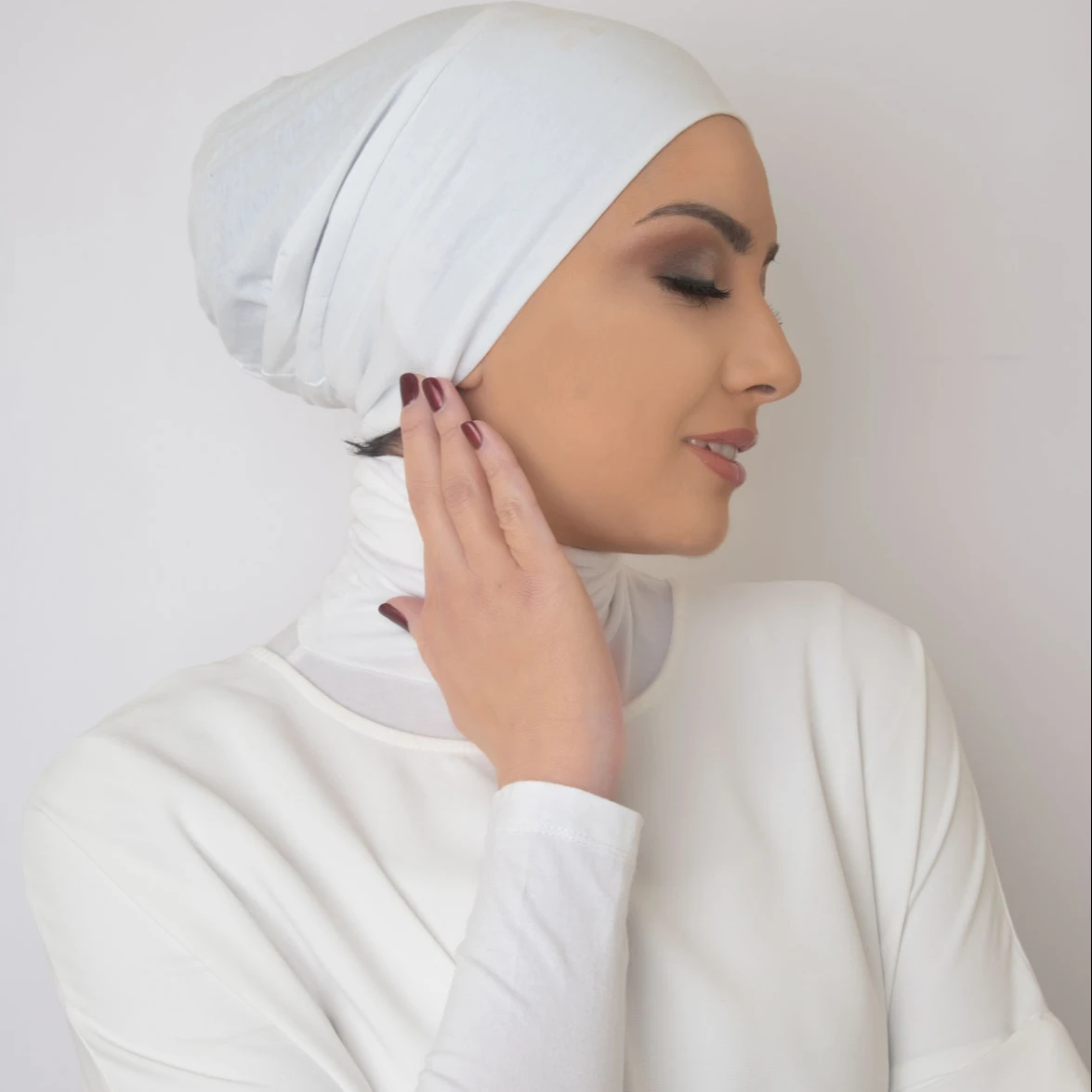 2018 Модный Новый головной убор, внутренняя трикотажная шапка, Нижний шарф, Женский хиджаб, шляпа, оптовая продажа