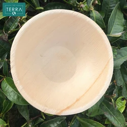 Home Garden Vietnam Tabletop Kitchen 12 cm x 4 cm Disposable Tableware Areca leaf Round Food Bowl 12 With None Accessories