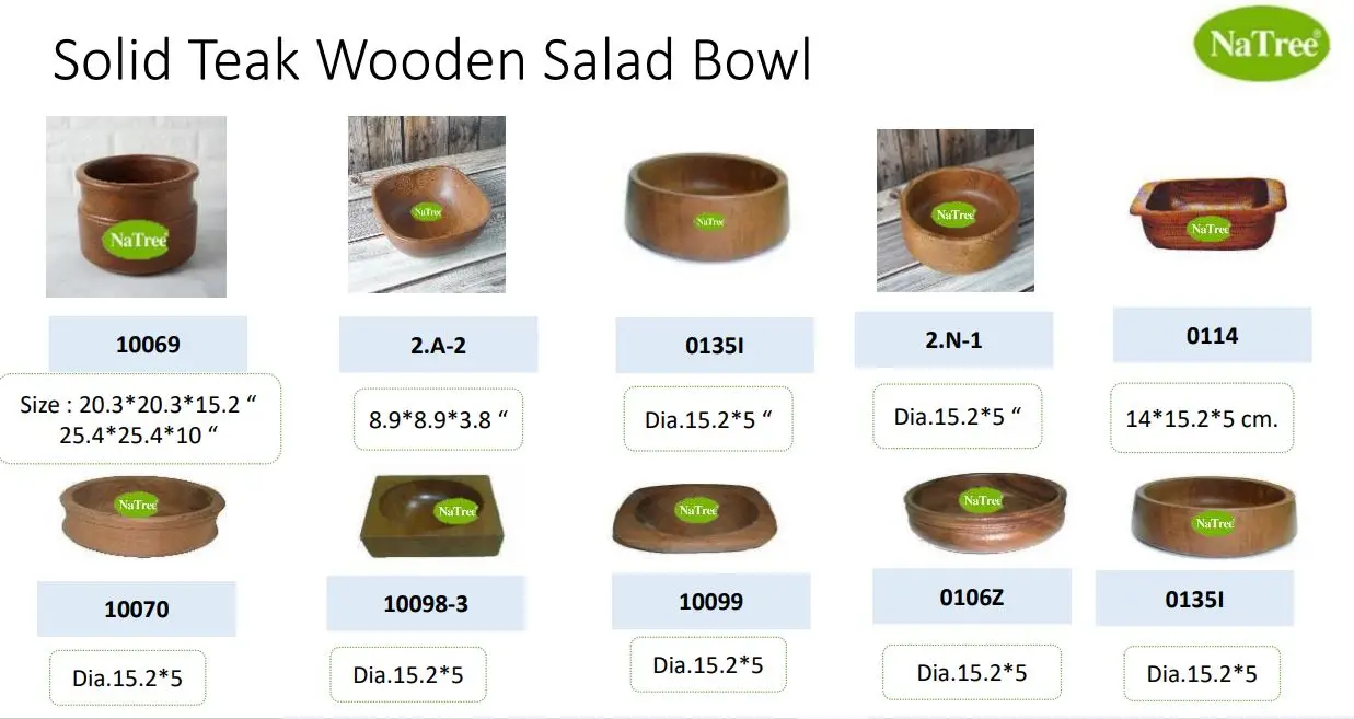 High quality Acacia wooden salad bowls kitchenware cookware accessories serving salad bowl set wooden bowls for kitchen