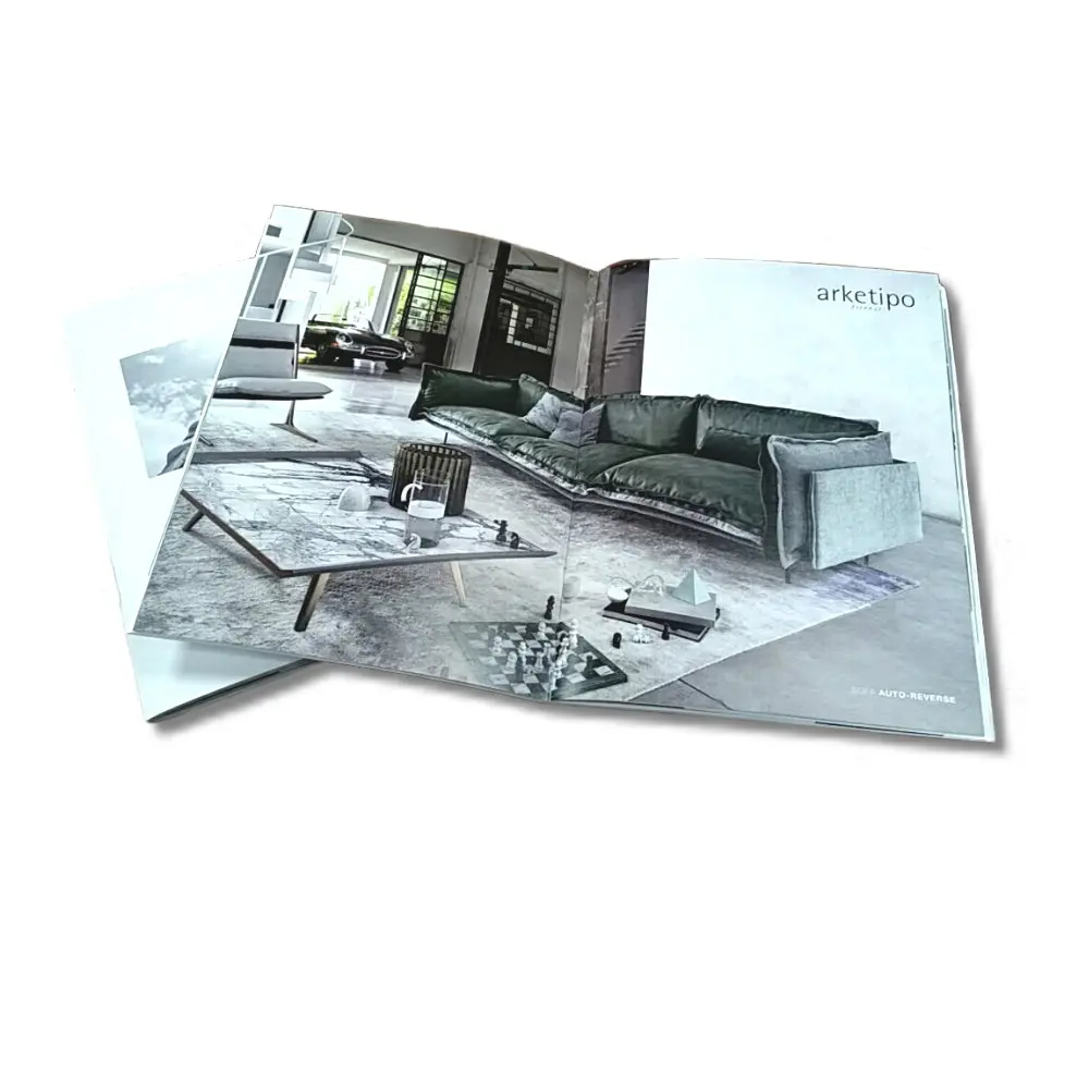 Подгонянный полноцветный Печатный бизнес-каталог