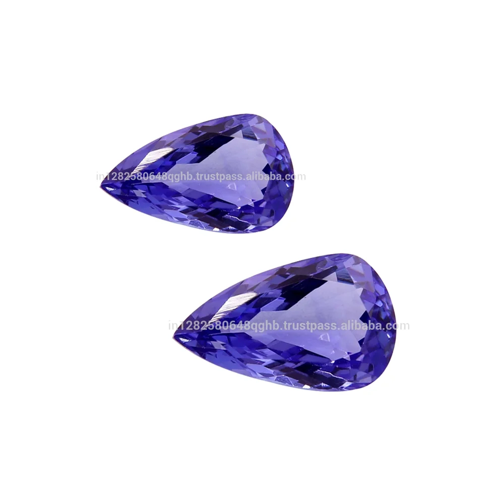 High Grade Excellent Quality Tanzanite Pear Shaped Faceted 13 X 8 mm Semiprecious Gemstone For Sale