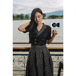 Лидер продаж тайские повседневные женские платья премиум-класса ручная работа Лада Лана коллекция 034 комплект из юбки с тайским рисунком