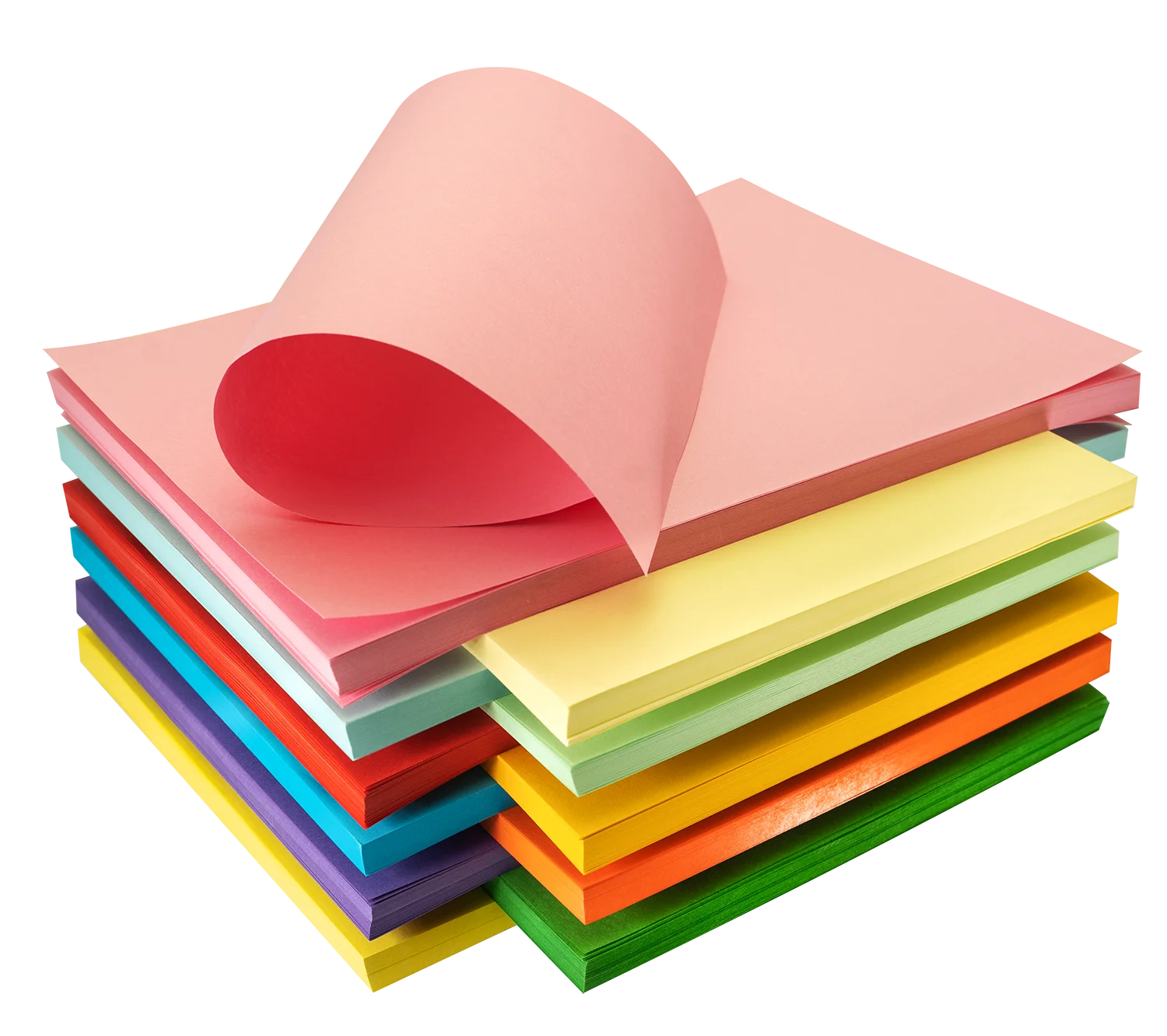 White Yellow Red Blue More Colors Bond A4 Copy Paper 70GSM 80GSM 500 Sheets/Ream - 5 Reams/Box