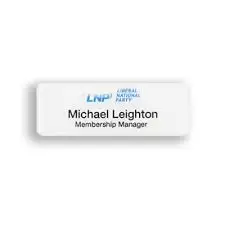 Free sample custom made metal name tag for identification