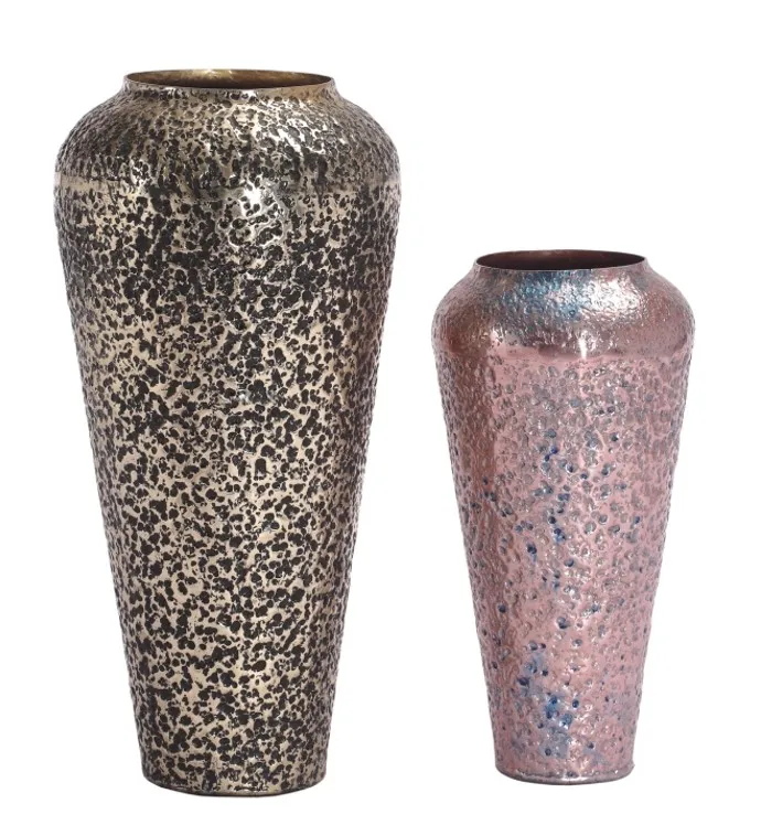 Коричневая железная ваза домашний декор комнатный горшок из нержавеющей стали серебристая металлическая для цветов