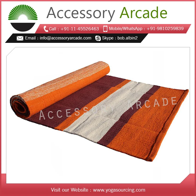  Luxury Customized Cotton Handmade Yoga Practice Rug