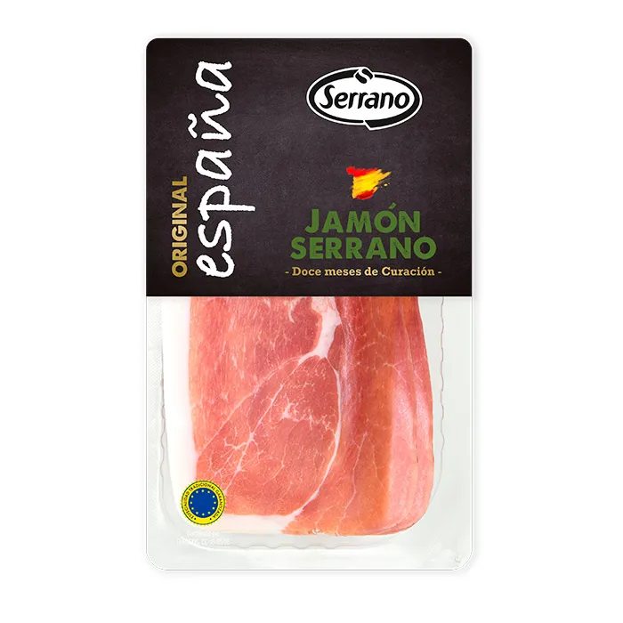 SERRANO HAM SPANISH DRY CURED SLICED 80 G