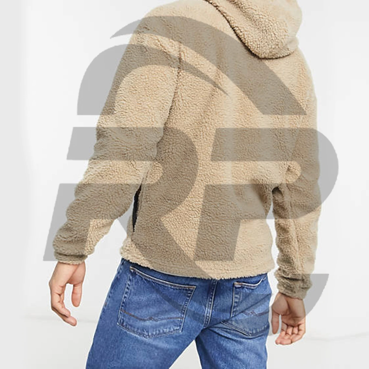 Новое поступление плюшевые толстовки на молнии с длинным рукавом для мужчин