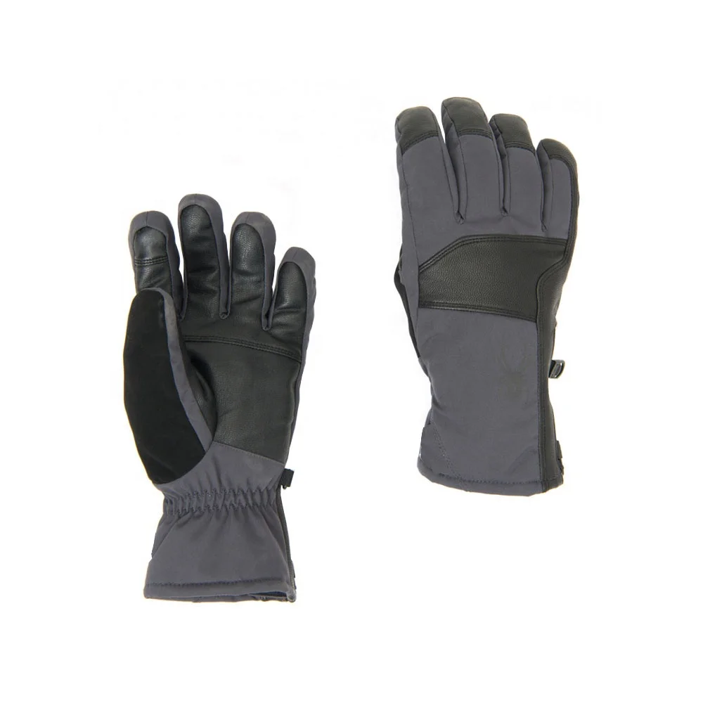 Wholesale best rated pigskin leather men women ski thermal gloves cool design snowboarding snowmobile skiing mittens