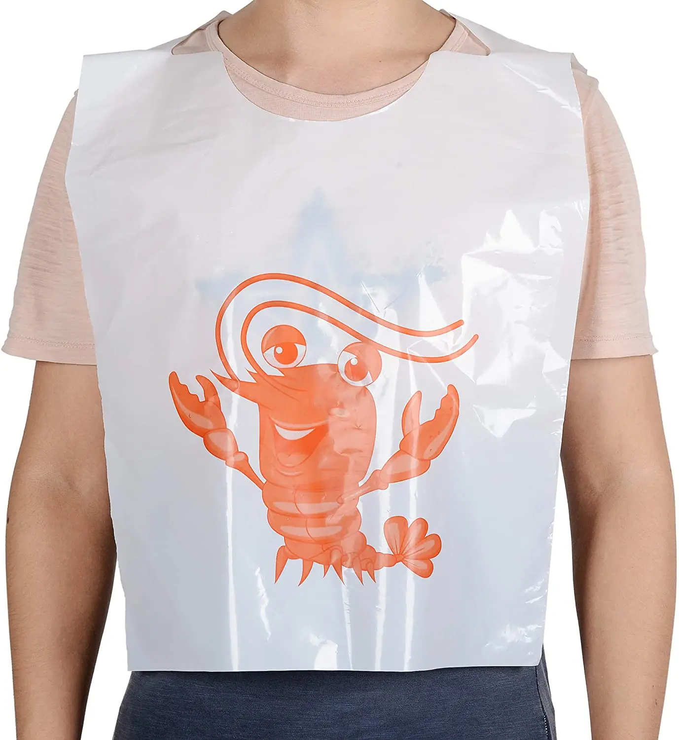 Disposable Plastic Lobster Bibs Crawfish Bibs - Keep Clothing Clean Direct from Vietnam Manufacturers