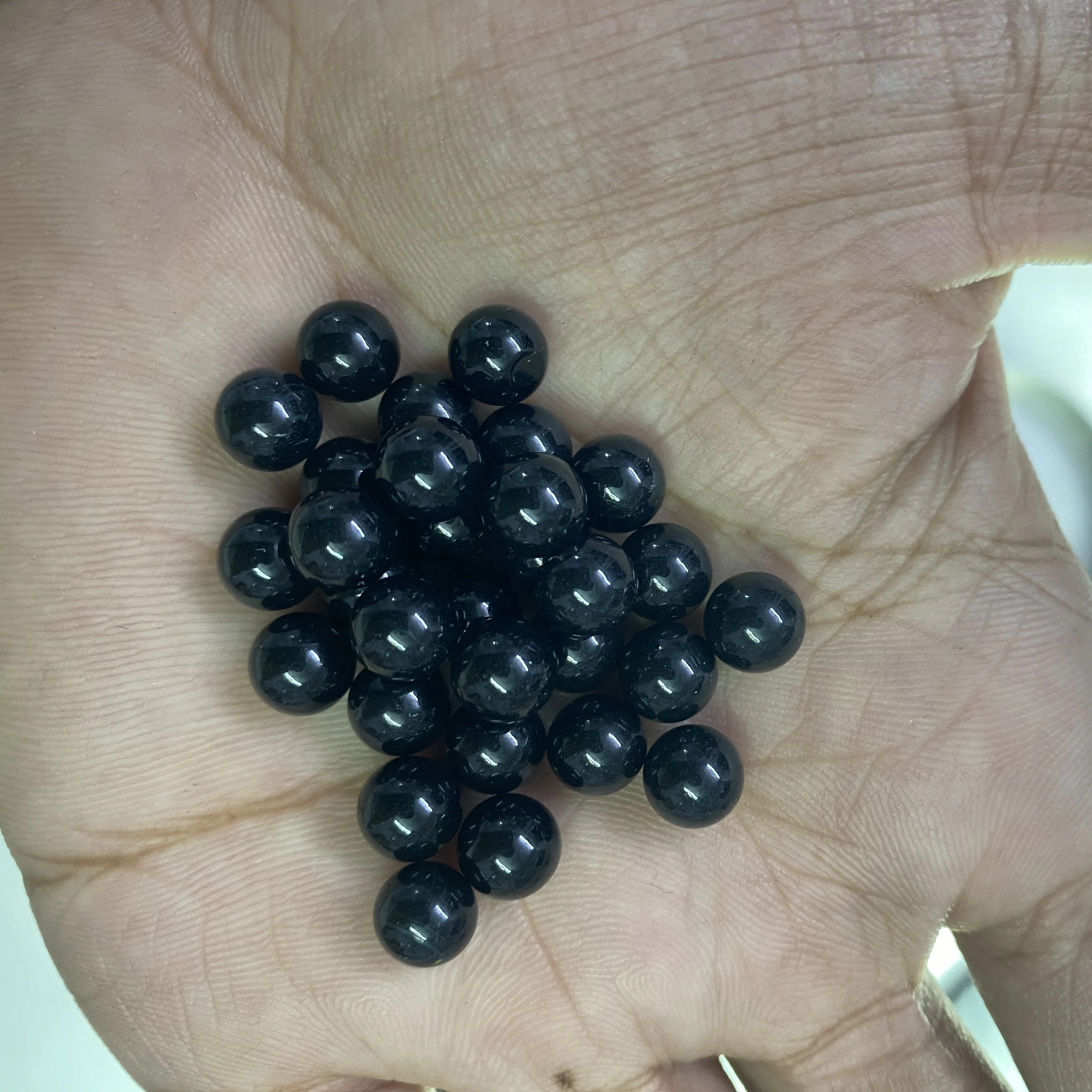 100% Natural 6mm Black Onyx Plain Round Ball Sphere Undrilled Gemstone Buy Online For Jewelry Setting Now At Wholesale Price