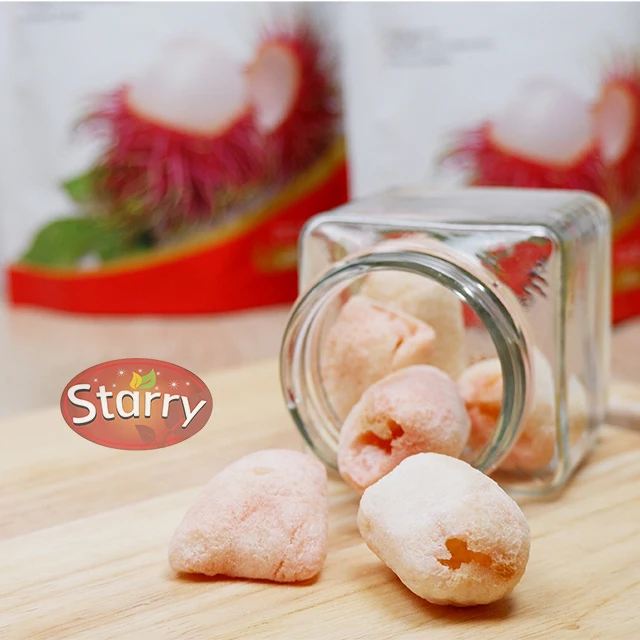 Starry 100% Natural Freeze Dried Fruit Rambutan Premium Quality Thailand 30g
