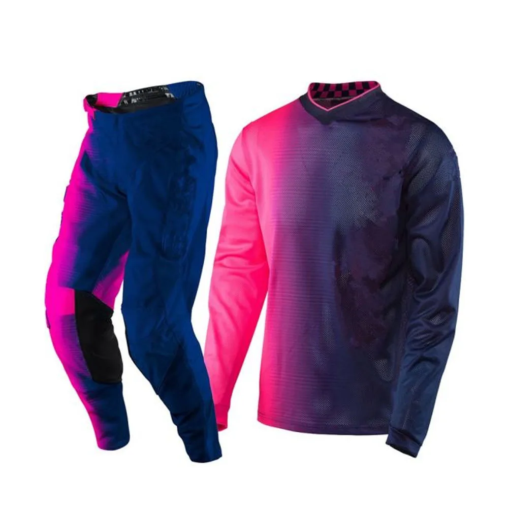 Custom Logo Motocross Jersey and Pants Breathable Motorcycle Racing Wear Mx Gear Dirt Bike Set Motorcycle Suit Uniforms