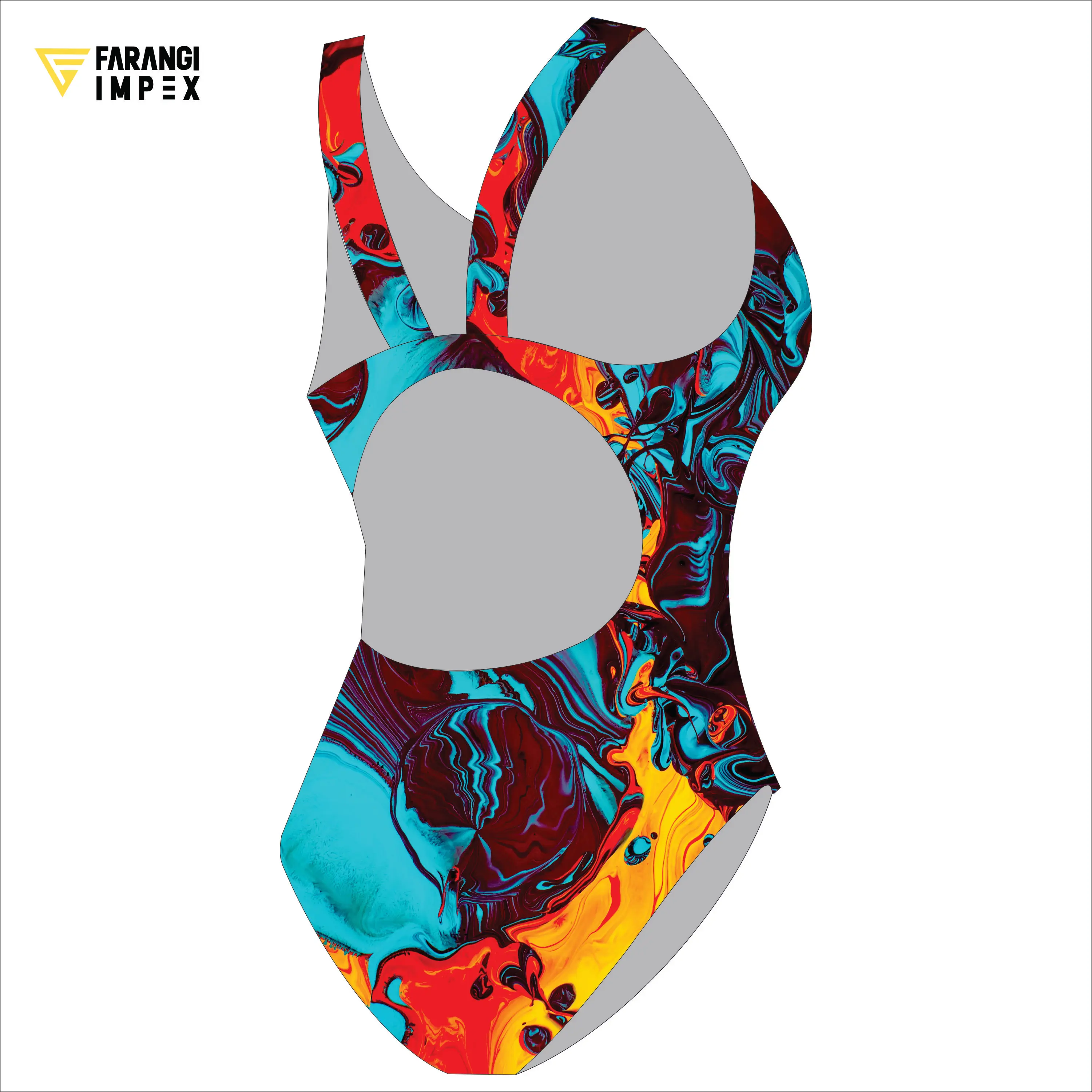  Оранжевый слитный купальник с леопардовым принтом женский купальный костюм большого размера глубоким V-образным вырезом для женщин 2021