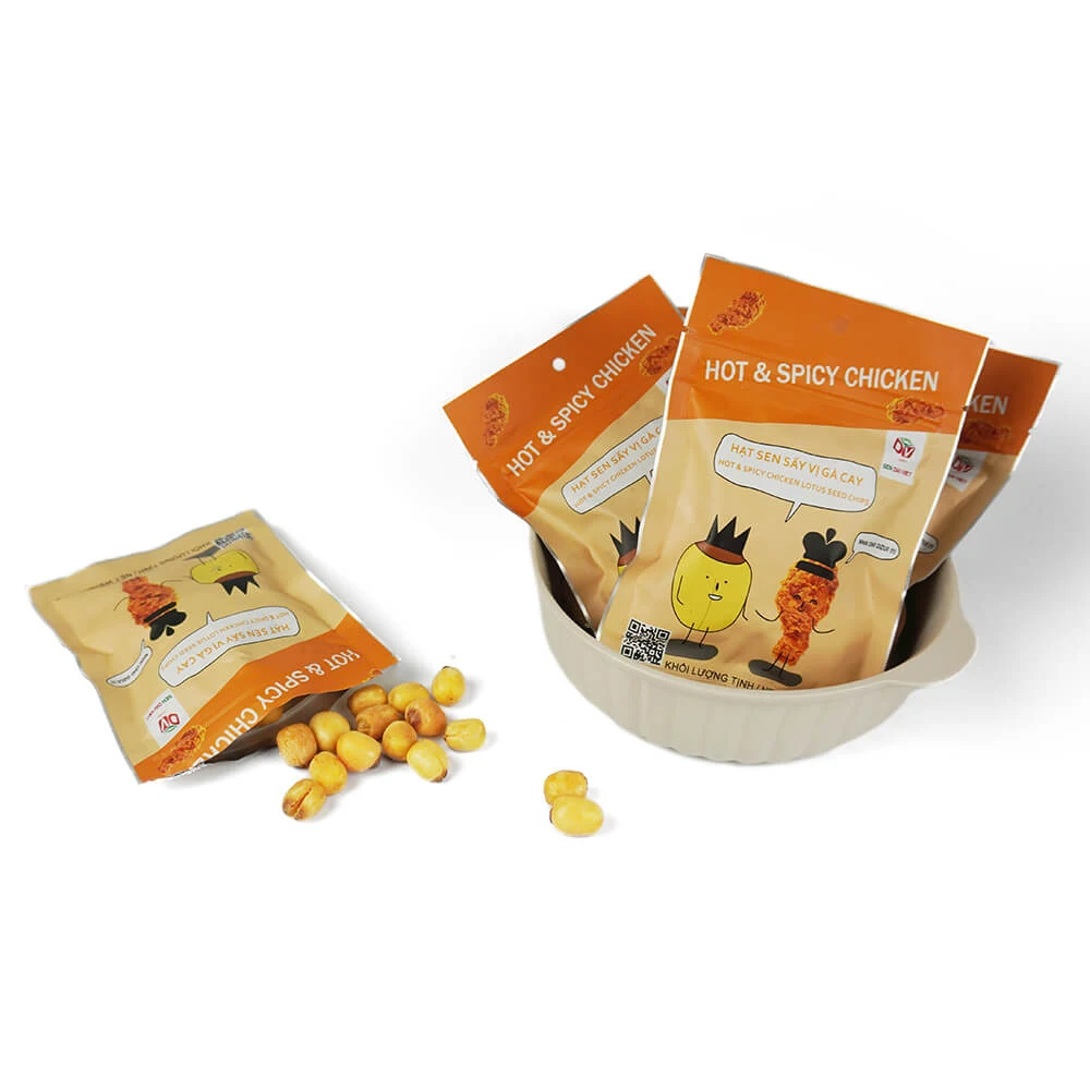 High Quality Crispy Vegetable Snack Flavor Delicious Yummy Organic Healthy Chips Hot & Spicy Chicken Lotus Seeds