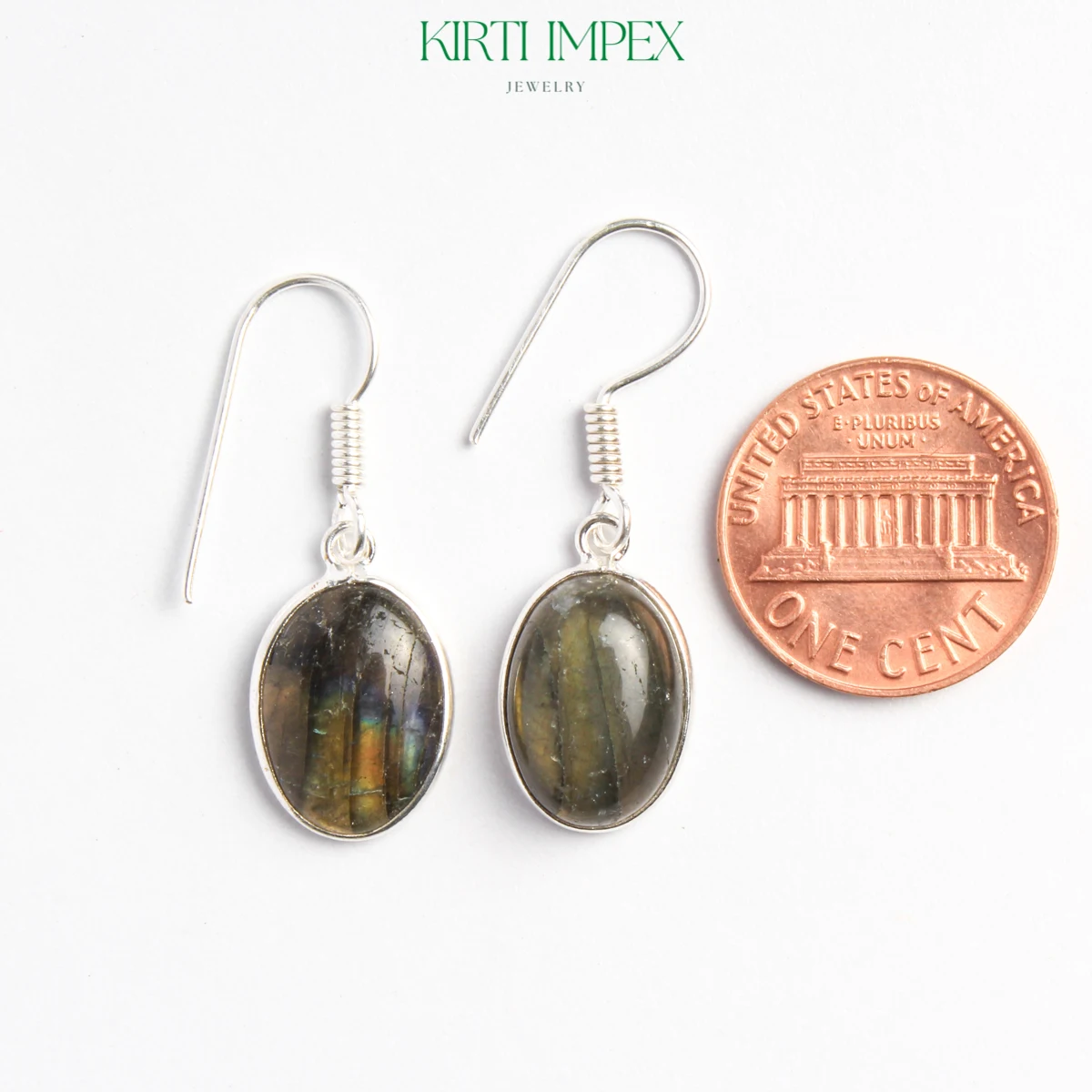 Серебряные серьги с лабрадоритом 14x10 мм экзотические оптовые продажи на eBay Лидер продаж массивные ювелирные изделия в стиле бохо для женщин американские