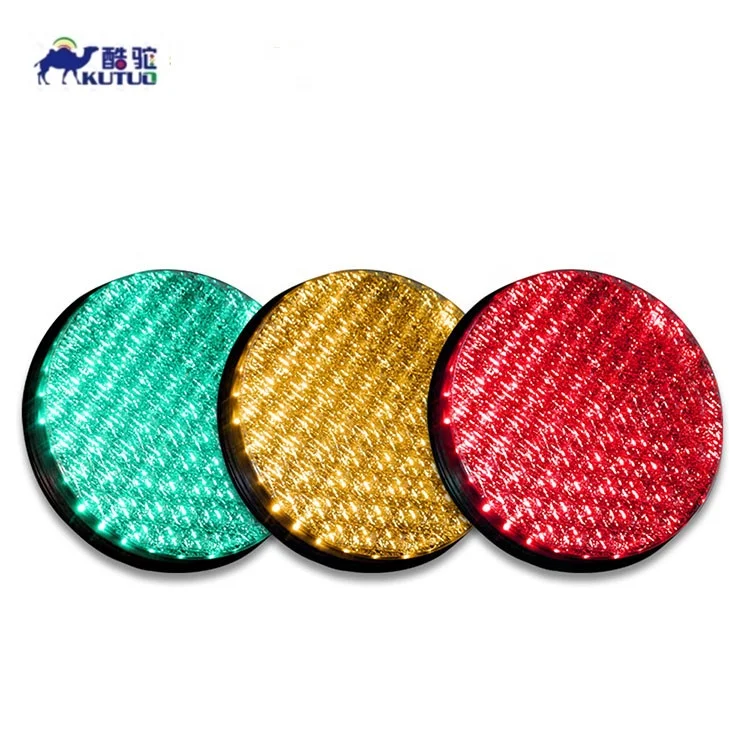 
High Bright 200mm railroad crossing led traffic light Module with double lens 