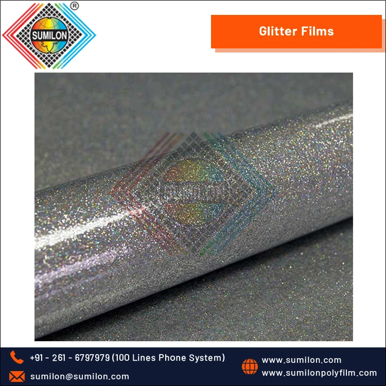 Manufacturer of Top Natch Quality Gift Packaging Glitter PET Polyester Films at Genuine Bulk Price