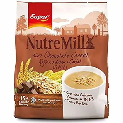 Wholesale Tasty Convenient Nutritious 3 in 1 Instant Chocolate Cereal Milk Drink from Singapore