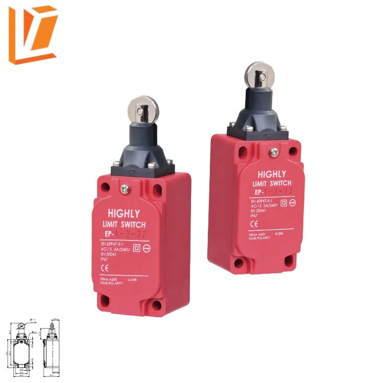 EP-2-3-32 Roller plunger type elevator nc limit switches